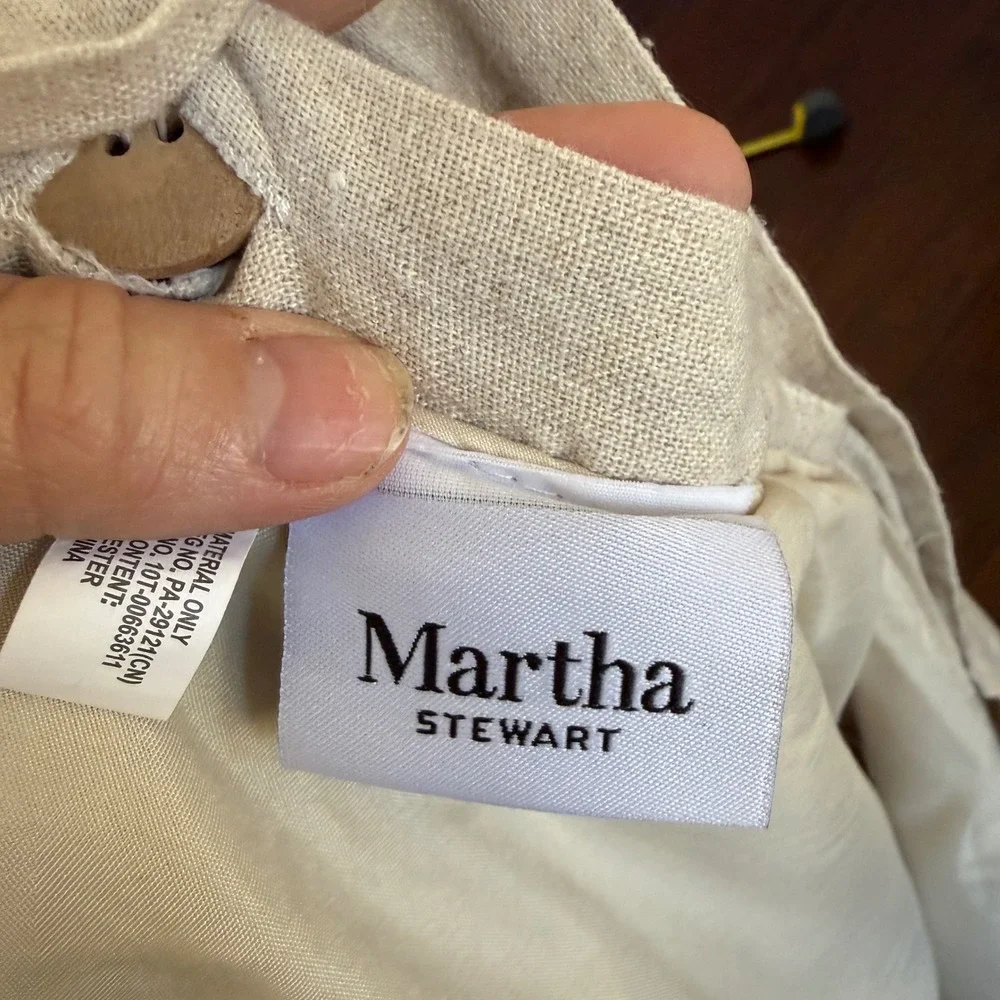 Martha Stewart‎ Christmas Tree Skirt Buffalo Plaid Deer Rustic Farmhouse 48
